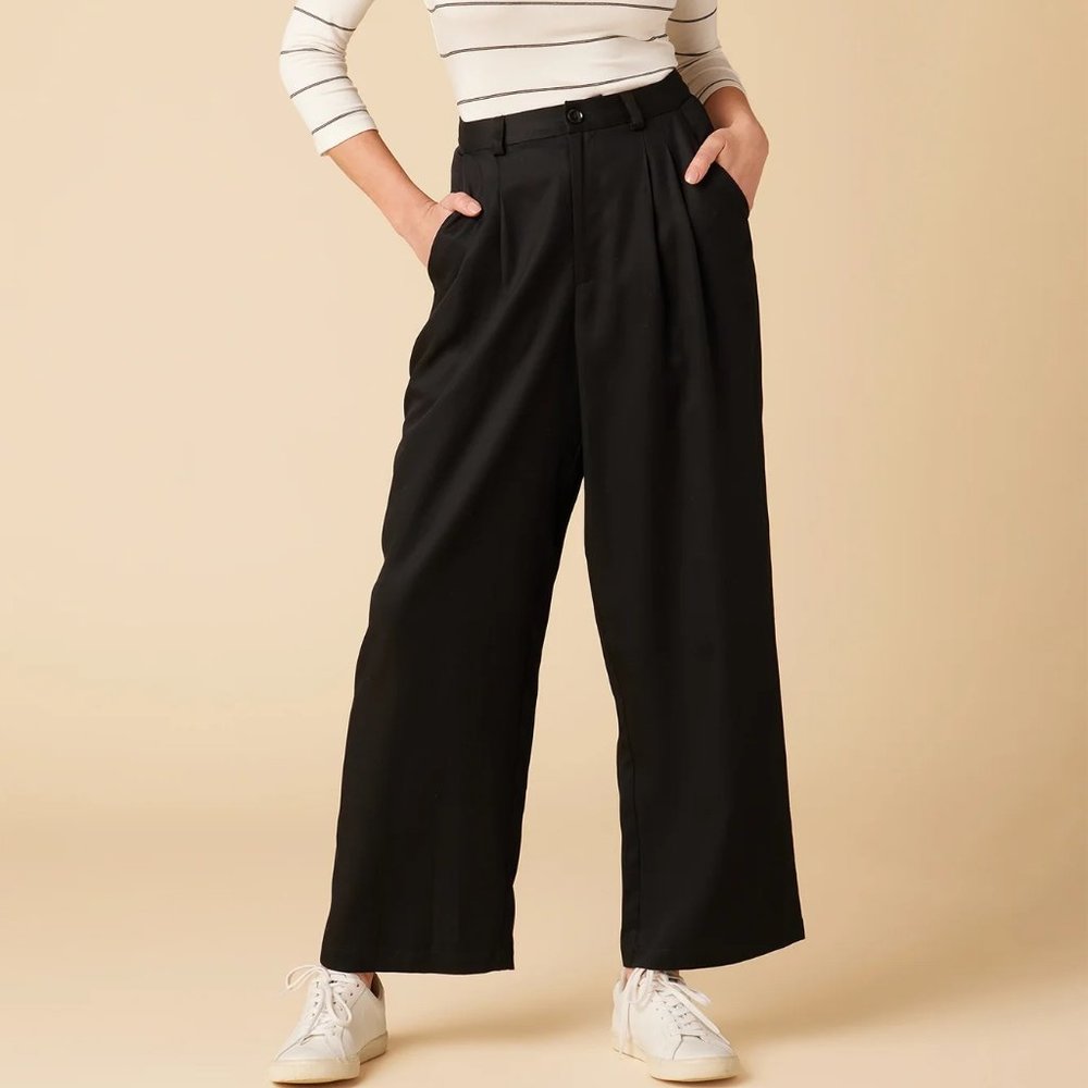 Amour Vert - Holland Tencel Twill Pant - Black